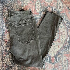 Madewell Black Skinny Jeans | Raw Hem | High Rise
